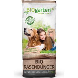 Bio Rasendünger für 500m2 - 20kg, Bio Rasendünger 20kg, nach