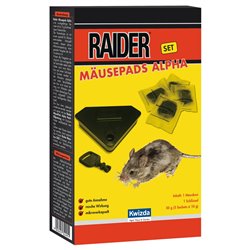 Raider MäusePads Alpha Set, wirkstoff, pastenköder