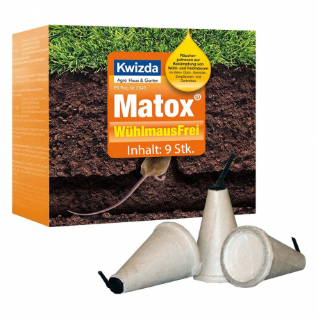 Matox® Maus Patronen 9 Stück, Mauspatronen 9 Stück, Wühlmäuse